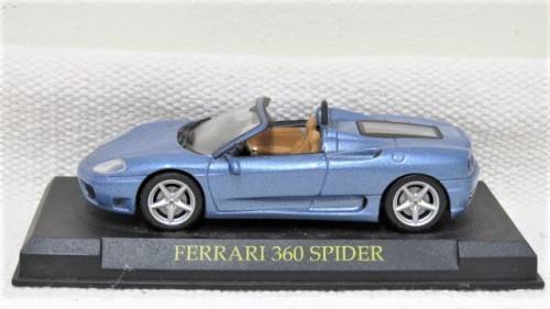Stunning Die Cast Ferrari 360 Spider No Hard Plastic Cover Made in China Scale 1:43 L: 105 mm