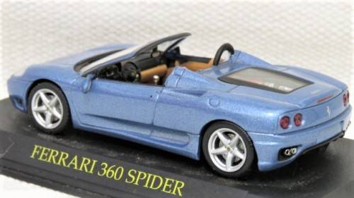 Stunning Die Cast Ferrari 360 Spider No Hard Plastic Cover Made in China Scale 1:43 L: 105 mm