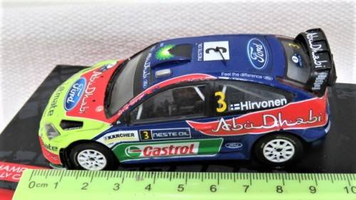 D/Cast Champion Rally Cars 2008 Ford Focus WRC M. Hirvonen - J. Lehtinen No Hard Plastic Cover 1:43