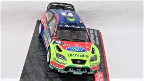 D/Cast Champion Rally Cars 2008 Ford Focus WRC M. Hirvonen - J. Lehtinen No Hard Plastic Cover 1:43