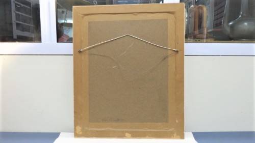 Renowned SA Artist Ben Macala (1938-1997) Framed Face With A Guitar Mixed Media Signed 43 x 51 cm