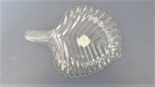 Vintage Cristal D`Arques France Genuine Lead Crystal Glass Leaf-Shaped Dish 175 x 140 mm