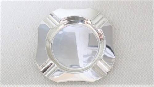 H/Marked Birmingham SJ Rose & Son 1964-65 Silver Square Art Deco Style Ashtray 115 x 115 mm (99 g)