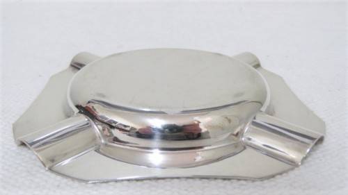 H/Marked Birmingham SJ Rose & Son 1964-65 Silver Square Art Deco Style Ashtray 115 x 115 mm (99 g)