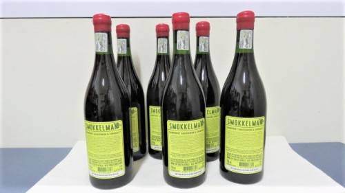 Six Sealed 750ml Bottles of Smokkelman Cabernet Sauvignon & Cinsault BIDDING PER ITEM