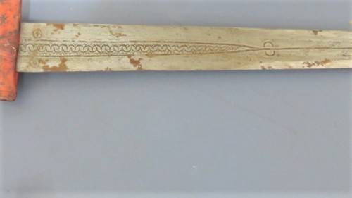 Two Vintage Handmade Saharan Taureg Takouba Swords With Leather Scabbards SOLD AS IS 92 cm