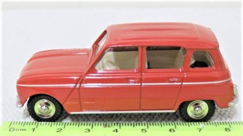 Boxed Dinky Toys DeAgostini Die Cast Renault 4L #518 Scale 1:43 L: 85 mm