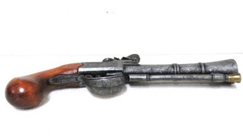 Vintage Replica Non-Firing Flintlock Powder Pistol/Blunderbuss L. Richards No. 6  290 mm SOLD AS IS
