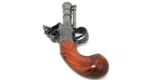 Vintage Replica Non-Firing Flintlock Powder Pistol/Blunderbuss L. Richards No. 6  290 mm SOLD AS IS