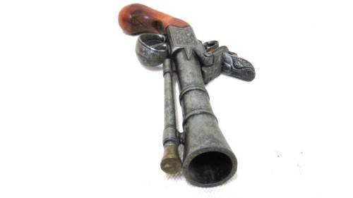 Vintage Replica Non-Firing Flintlock Powder Pistol/Blunderbuss L. Richards No. 6  290 mm SOLD AS IS