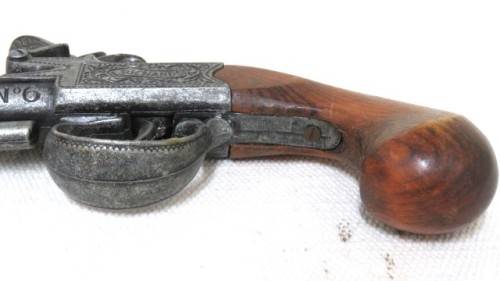 Vintage Replica Non-Firing Flintlock Powder Pistol/Blunderbuss L. Richards No. 6  290 mm SOLD AS IS