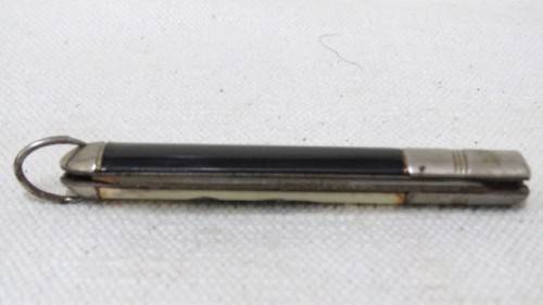 Vintage Richards Sheffield Folding Knife One Blade Cream Handle/Tribal Man L: 180 mm SOLD AS IS