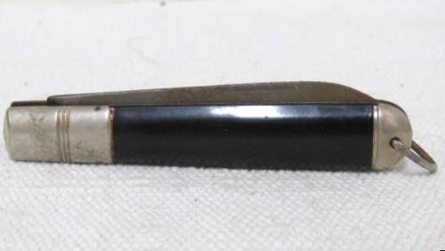 Vintage Richards Sheffield Folding Knife One Blade Cream Handle/Tribal Man L: 180 mm SOLD AS IS