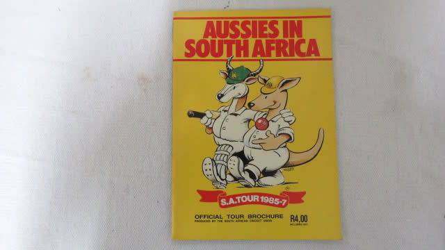 Five Vintage South African Cricket Programmes Details in Description