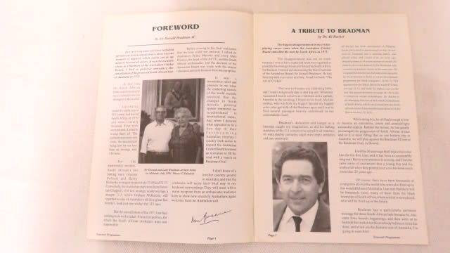 Five Vintage South African Cricket Programmes Details in Description