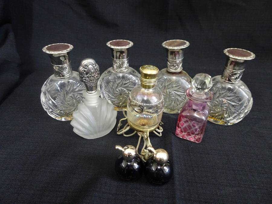 Beautiful Vintage Collection of Perfume Bottles