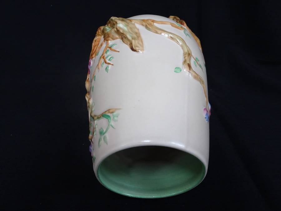 Stunning Vintage 1950`s Clarice Cliff Newport Pottery Indian Tree Pattern Vase Made In England