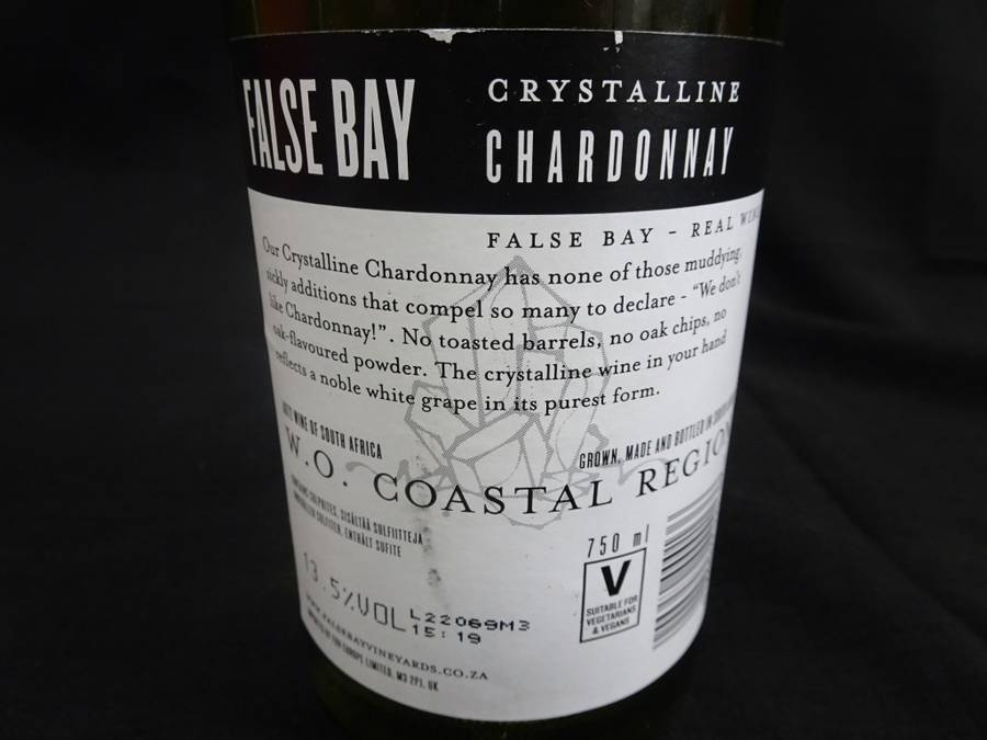 Sealed 750ml Bottle of False Bay Collection 2021 Chardonnay