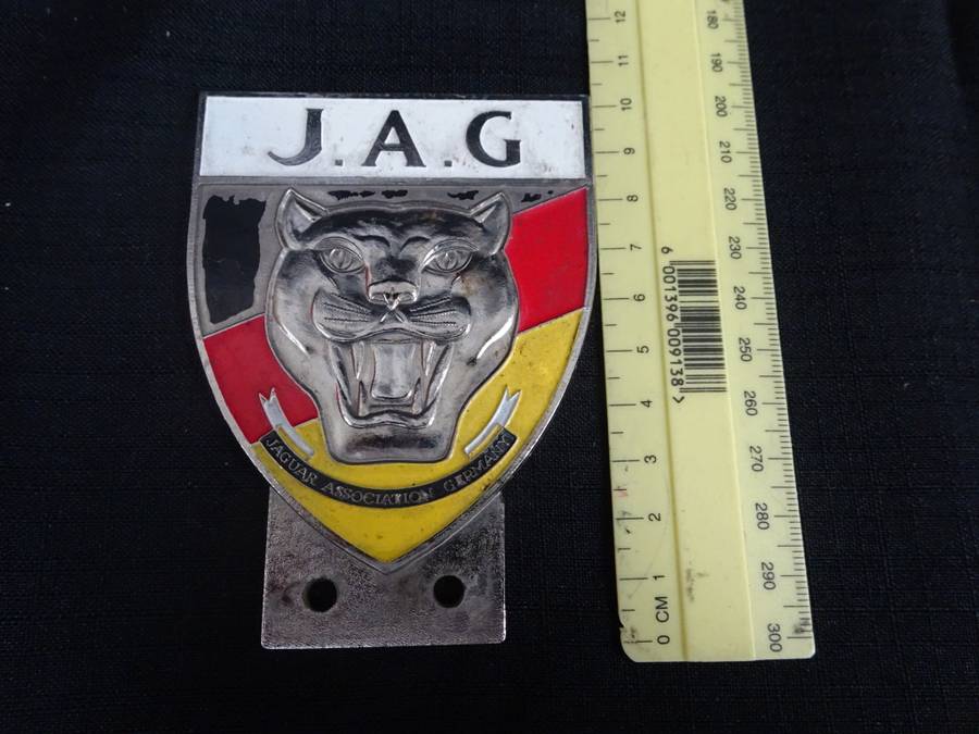 Jaguar Association Germany Car Badge (H - 10cm / B - 7.5cm) See Description