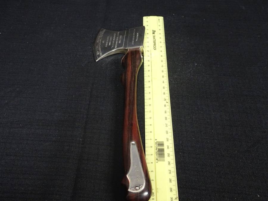 Beautiful Silver Hallmarked Presentation Axe For The Launching Of MS `SA Hexrivier`(See Description)
