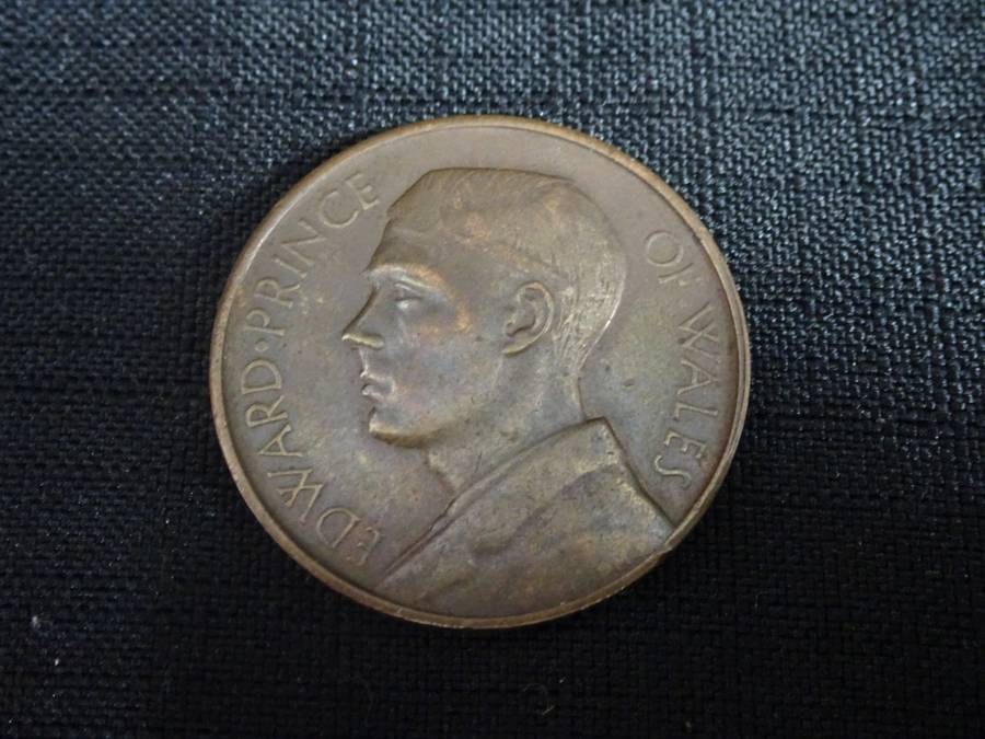 1925 Edward Prince Of Wales Bronze Medallion