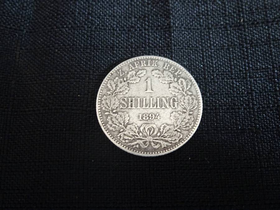 Zuid Afrikaansche Republiek (ZAR) Silver 1894 One Shilling Coin (5.5 g)