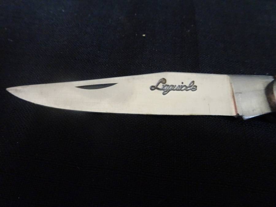 Wonderful Vintage `Laguiole 440` Folding Knife With Wood Handle L: 20cm