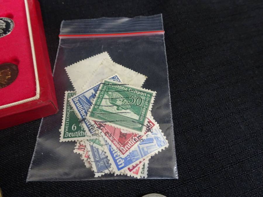 Collection Of South Africa And Other Coins + Germany Stamps