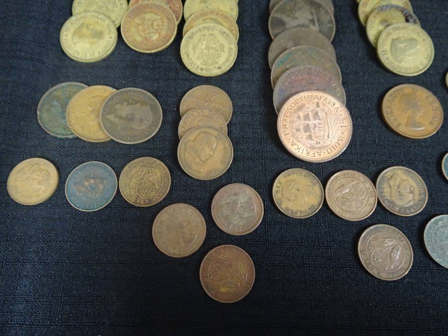 Collection Of South Africa And Other Coins + Germany Stamps