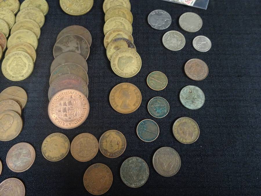 Collection Of South Africa And Other Coins + Germany Stamps