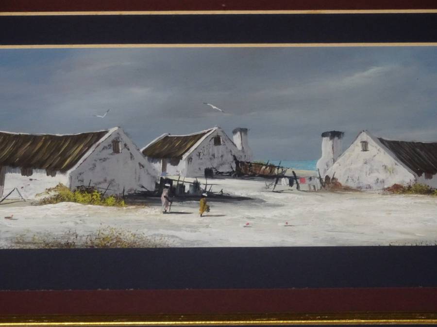 Beautiful Original Oil On Board - S.A. Artist Celia Truter - West Coast Sceen (See My Description)