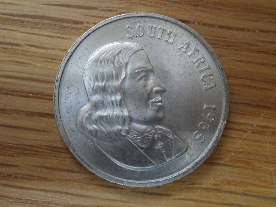 Republic Of South Africa Silver 1968 One Rand Coin