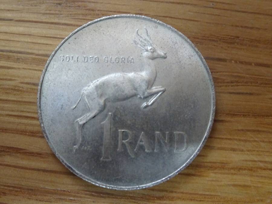 Republic Of South Africa Silver 1968 One Rand Coin