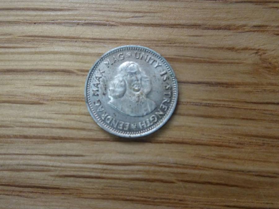 Republic Of South Africa Silver 1963 Two And A Half Cent Coin