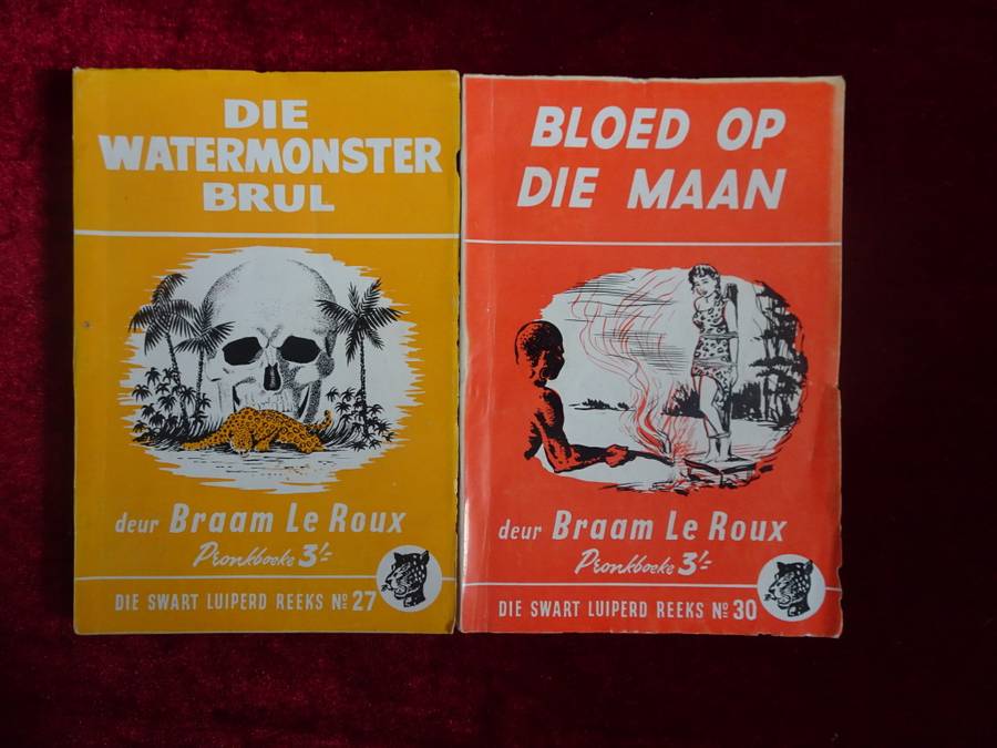 Ses Vintage 1950`s Die Swart Luiperd Reeks - Slap Hand Boekies (Sien Beskrywing)