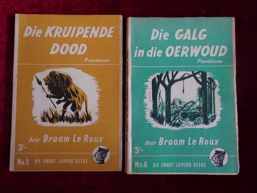 Ses Vintage 1950`s Die Swart Luiperd Reeks - Slap Hand Boekies (Sien Beskrywing)