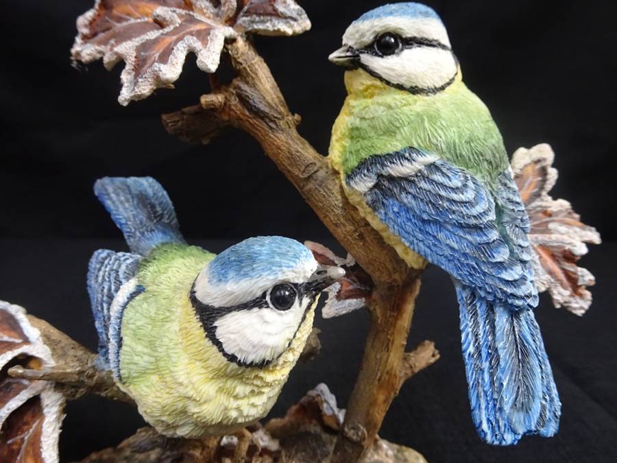 Vintage Limited Edition Coalport Blue Tits Bird Collection - Number 1935/4950