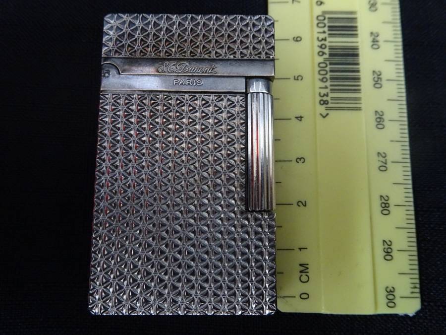Stunning ST Dupont Silver Lighter 4FKI2J8 Paris Made In France - See Description - 146 Grams