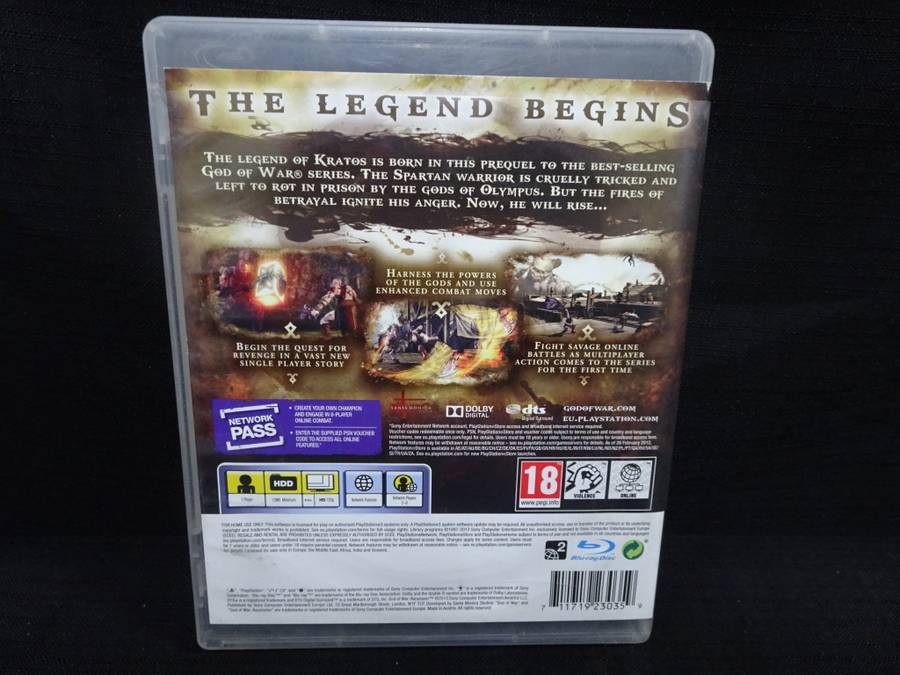 Play Station 3 (PS3) - God Of War Ascension - In Good Condition