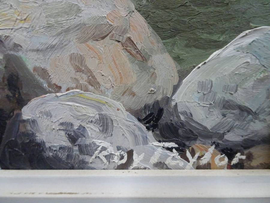 Stunning Large Oil On Board "Seascape" By Roy Cecil Taylor South African | 1919 - 2000