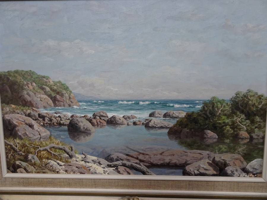 Stunning Large Oil On Board "Seascape" By Roy Cecil Taylor South African | 1919 - 2000
