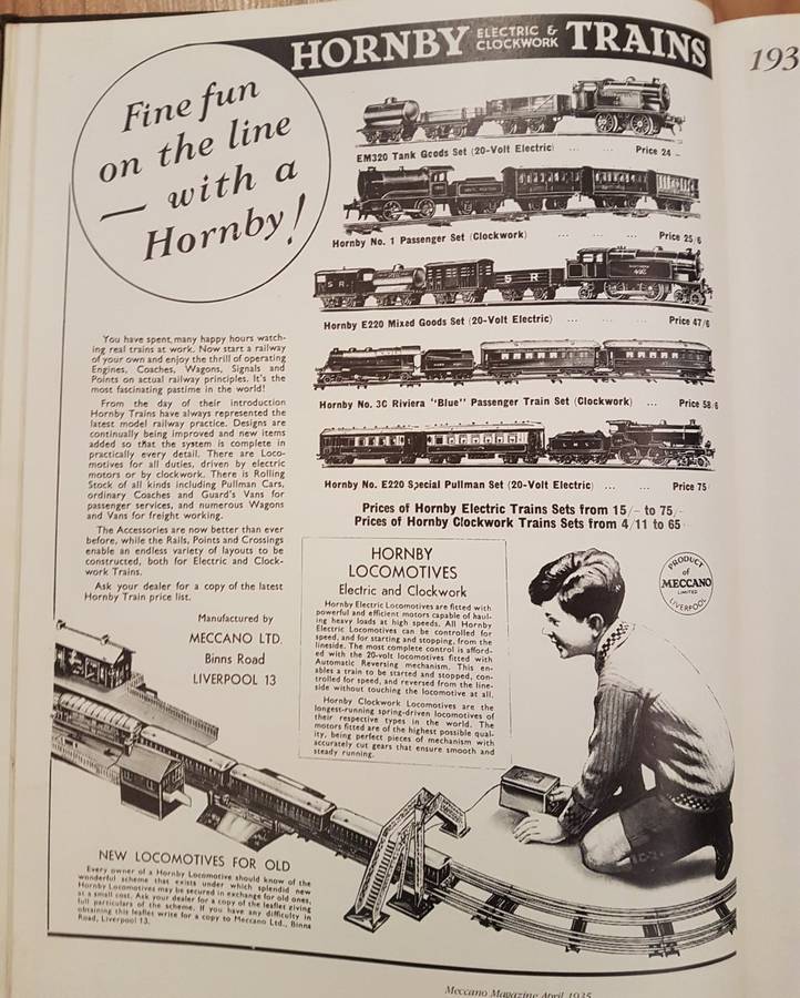 1937 EM 320 Hornby Tank Goods Set