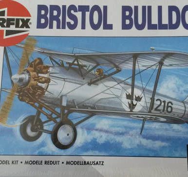Bristol Bulldog Airfix Model plane 1/72