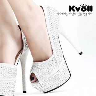 R785*** Kvoll set auger high Heels black/silver high heels