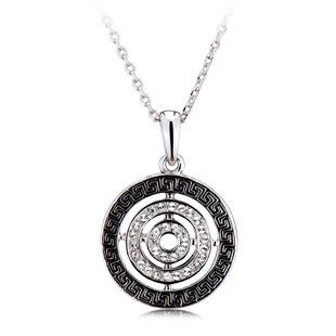 Round pendant + Diamonds necklace (incredible price R210)
