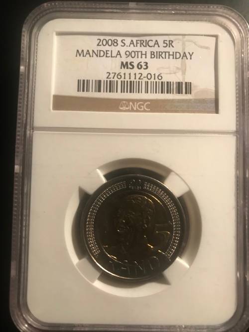2008 NGC Graded R5 NELSON MANDELA MS 63