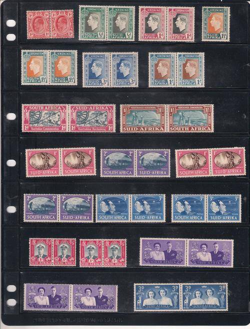 RSA/UNION OF SA SELECTION OF UN/M/MINT  MINT STAMPS AS PER SCANS. GOOD VALUE.