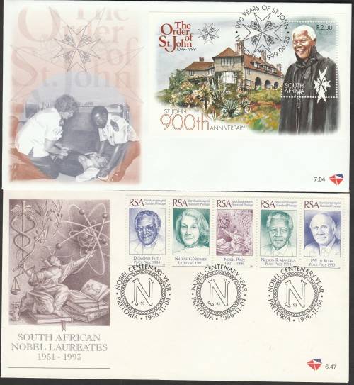 MANDELA MEGA LOT OF BOOKLETS, ADDRESSED ENVELOPES, COVERS, MINI SHEETS, PHONE CARDS ETC. AWESOME LOT