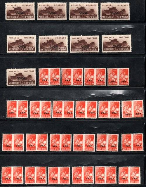 SWA 1941-4 CLEARANCE OF WAR EFFORT UMM SACC148 LARGE + SACC155 REDUCED. GREAT RESELL. CV R4800+