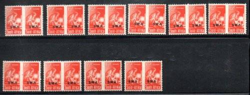 SWA 1941-4 CLEARANCE OF WAR EFFORT UMM SACC148 LARGE + SACC155 REDUCED. GREAT RESELL. CV R4800+